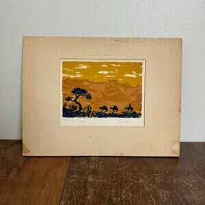John Mosiman SIGNED‎ The Grand Canyon Serigraph Print of Colorado 12 x 9 inches